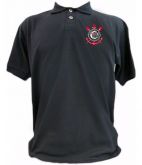 POLO MASCULINA CORINTHIANS PRETO